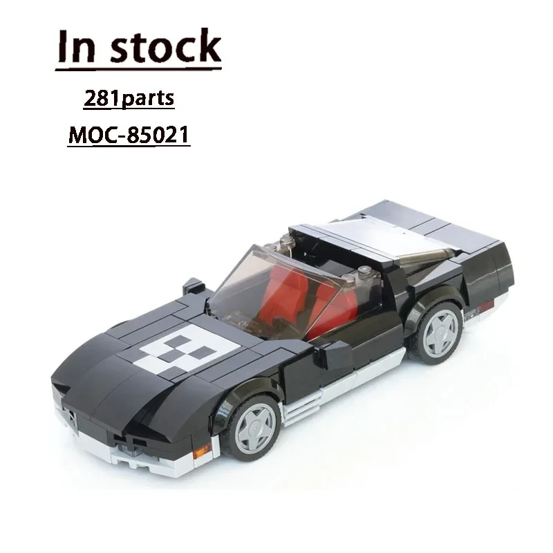 

MOC-85021 Classic Black New Sports Car Building Block Model 281 Parts MOC Creative Boy Kids Birthday Building Blocks Toy Gift