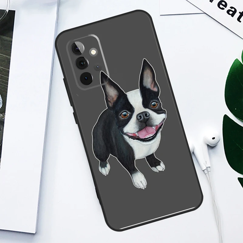 Boston Terrier Dog For Samsung Galaxy A52 A22 A32 A54 A34 A14 A55 A35 A15 A53 A33 A13 A05 A06 A16 Phone Case