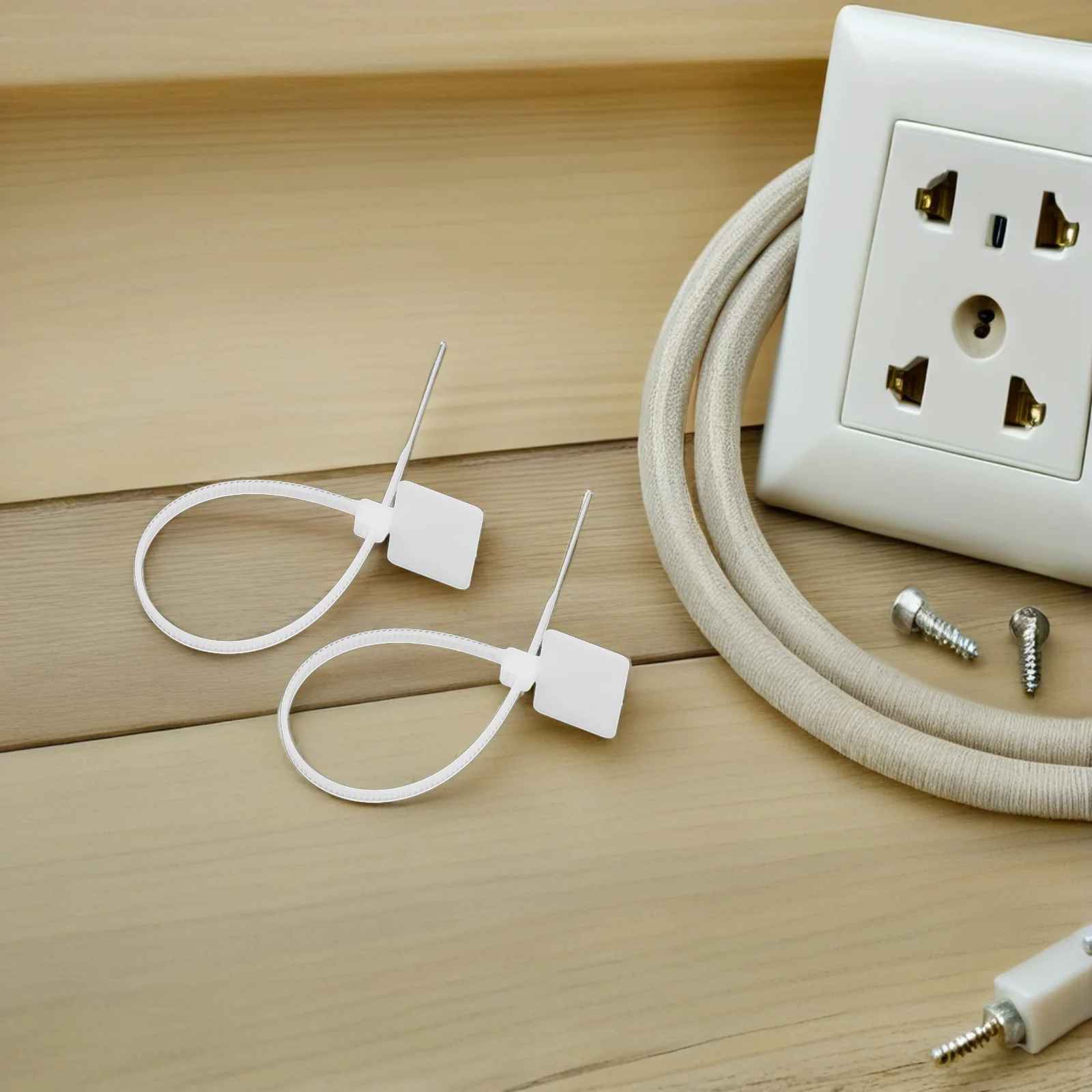 

250pcs Nylon Cable Marker Tags 25X150Mm Writable Zip Ties For Wire Cord Management Outdoor Indoor Use Cable Labels Straps