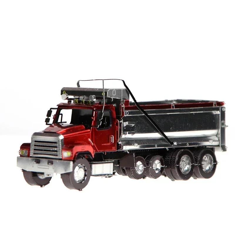 Colorful DIY 3D Metal Puzzle Fleiner Heavy Truck Series Model Dump Truck COE Truck Puzzles for Kids Educational Cognitive Toys