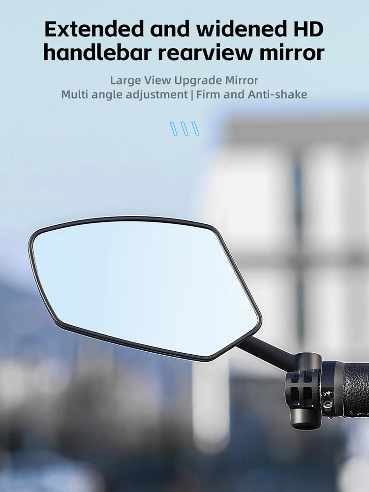 AliExpress West Biking WEST BIKING Bicycle Rearview Mirror HD 360° Rotation Adjustable Bike Handlebar Rear View Mirror Bar Ends Mirror Bike Accessories