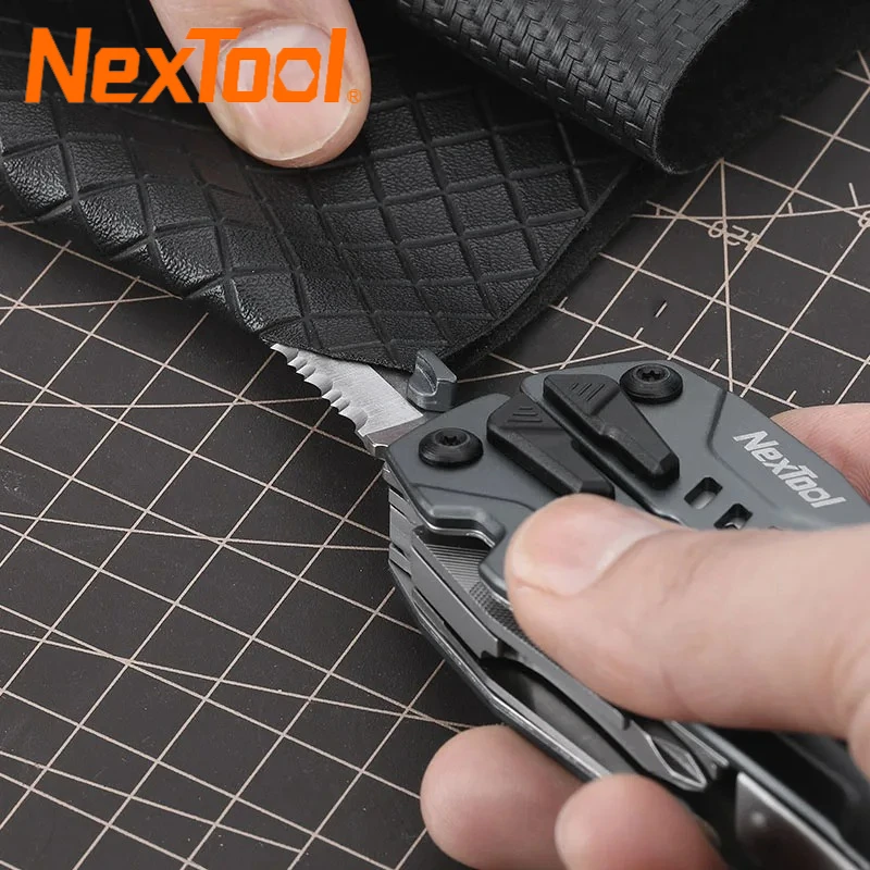 

Многофункциональный инструмент NexTool 14 в 1: складные плоскогубцы, карманный нож, инструменты для кемпинга, мультитул для кабелей