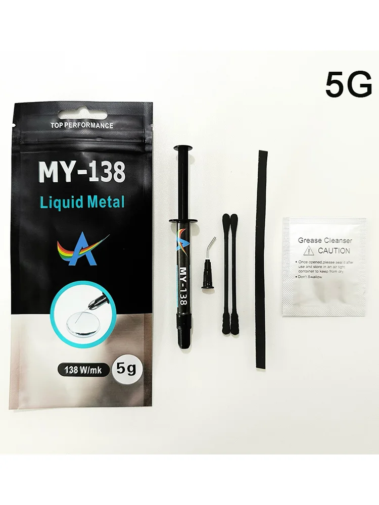 1 szt. 1g/3g/5g LK-128 Płynny Metal Termoprzewodzący Pasta Termiczna CPU GPU Karta Graficzna Laptop Chłodzenie Przewodzący Silikonowy Smar w Arkuszach — zdjęcie produktu 6