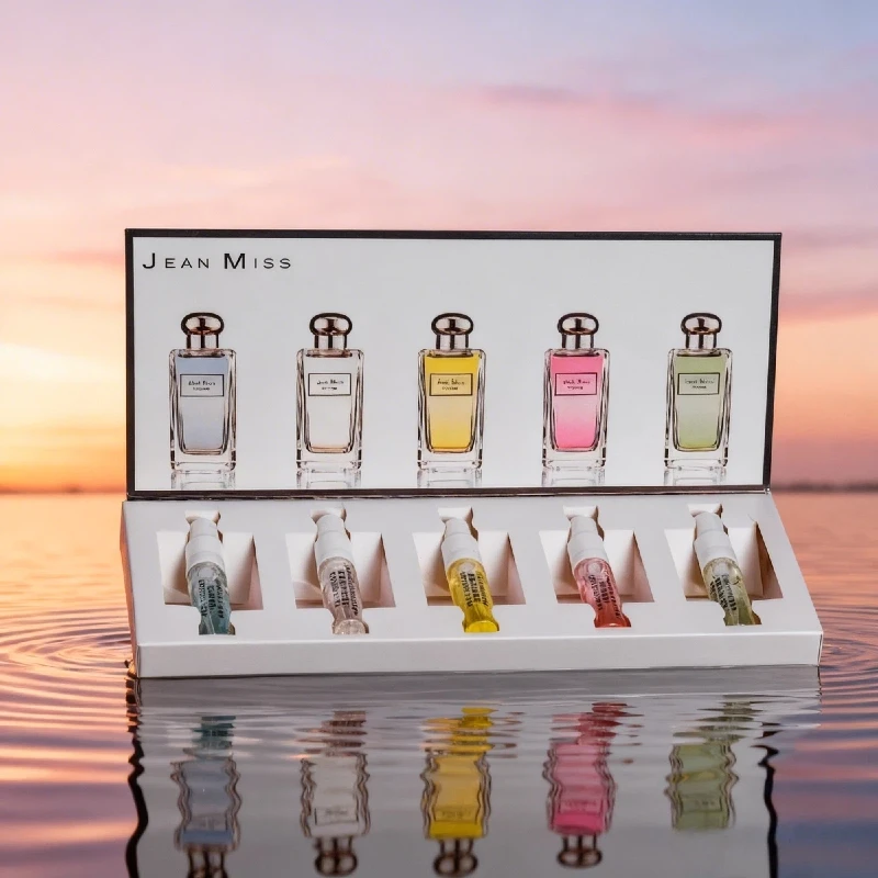 Ladies Perfume Gift Set - Plant Floral Scent, Long-Lasting, Exudes Feminine Charm Ladies Perfume Sample Gift Set - Fresh Floral