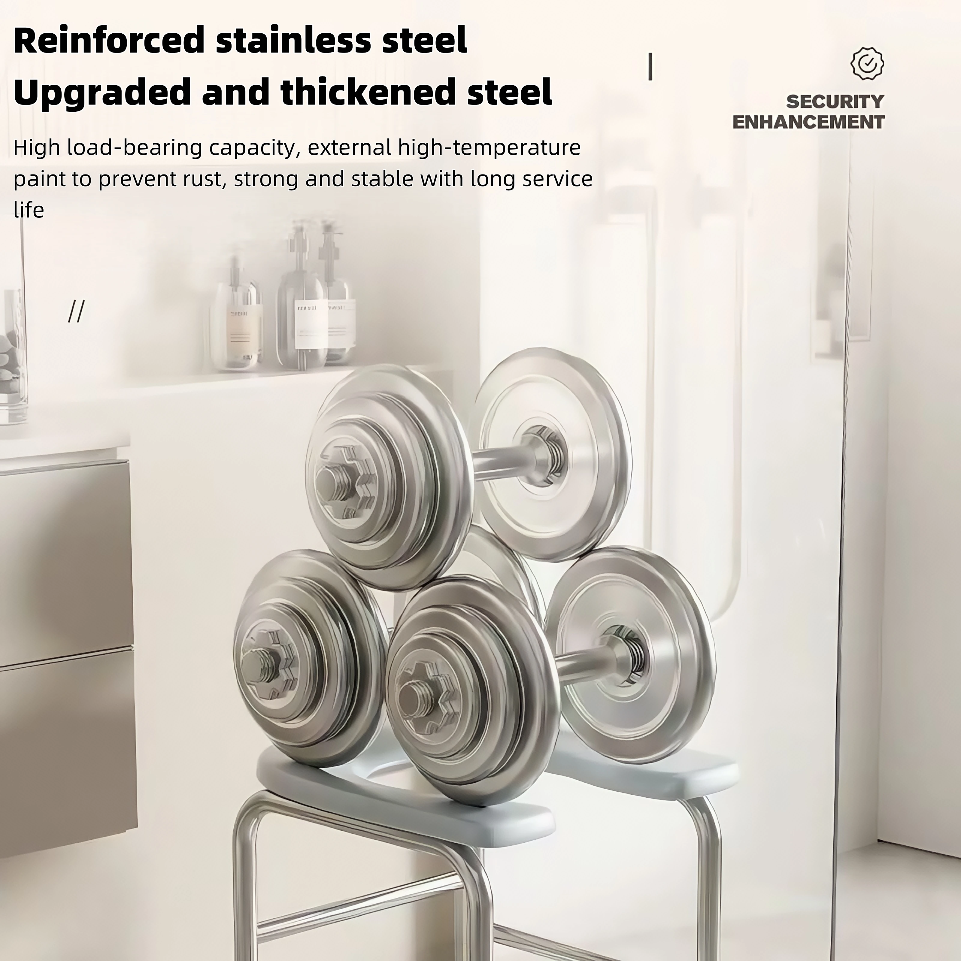 1 كرسي مرحاض على شكل حرف U، مصنوع من الفولاذ المقاوم للصدأ، قدرة تحمل عالية، سهل التخزين، سهل التنظيف، مناسب لكبار السن والحوامل، كرسي قرفصاء للمرحاض، يمكن استخدام كرسي استحمام