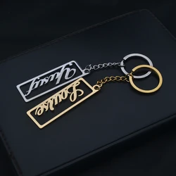 Personalized Customized name Stainless Steel Keychain, Car Key Pendant, Jewelry made by Mom as a Birthday Gift for Friends