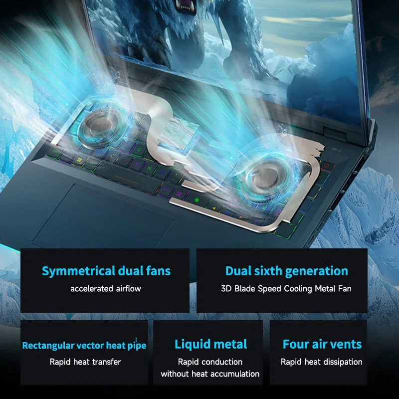 2025 Acer Predator Helios 18 AI كمبيوتر محمول للألعاب 18 بوصة 4K Mini LED 120 هرتز شاشة Netbook Ultra 9-275HX 64GB 3TB RTX5090 Notebook