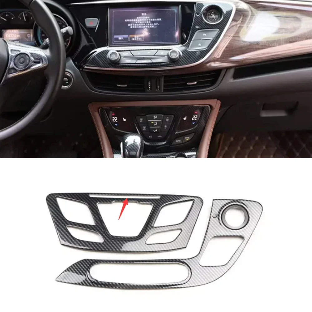 

2pcs/set For Buick ENVISION 2014-2018 left hand drive car central console decoration cover abs stickers interior accessories