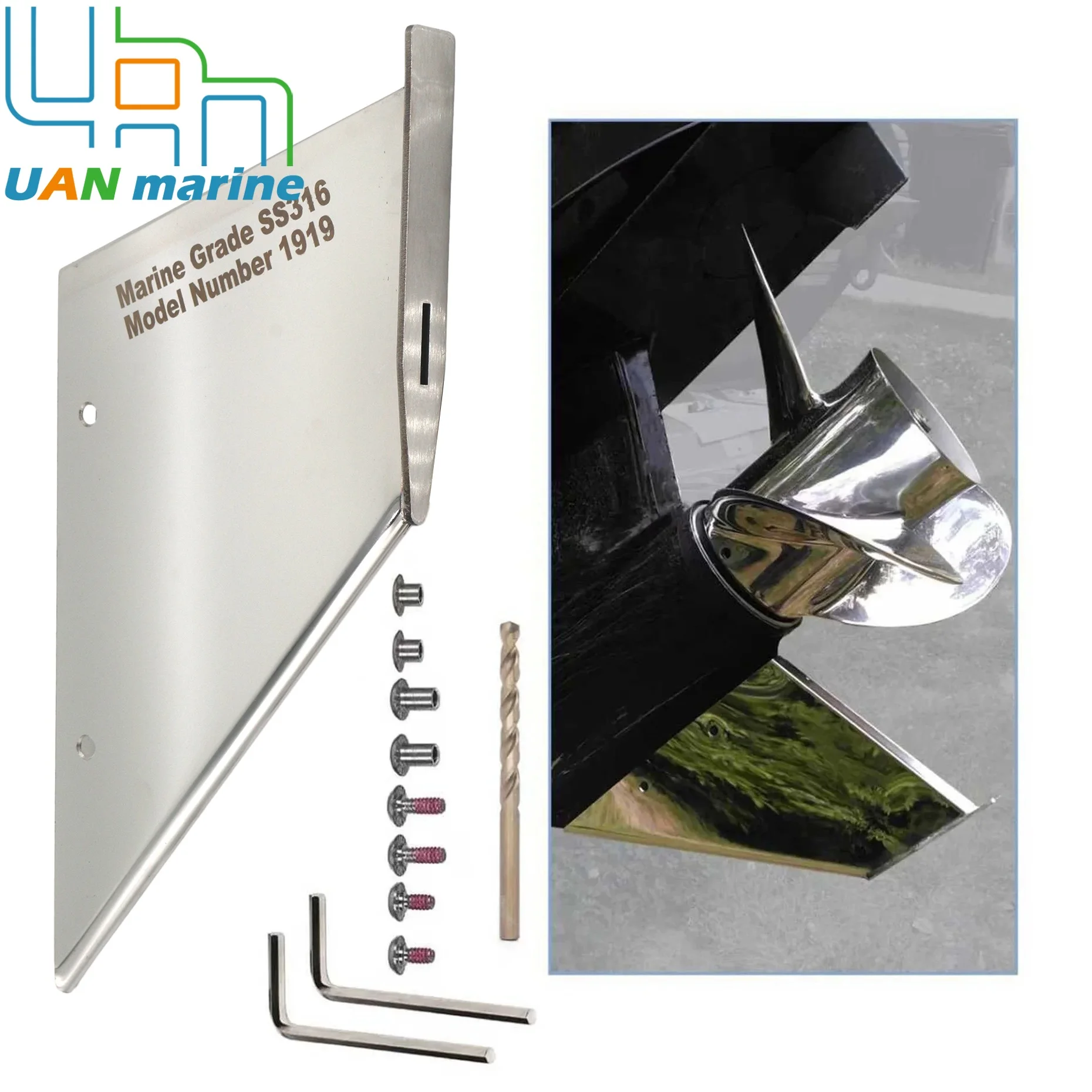 27041 35-SS720 Keel Guard Compatible with Yamaha VMAX SHO & HPDI 200 225 250 300HP Outboard Motor Replacement Models