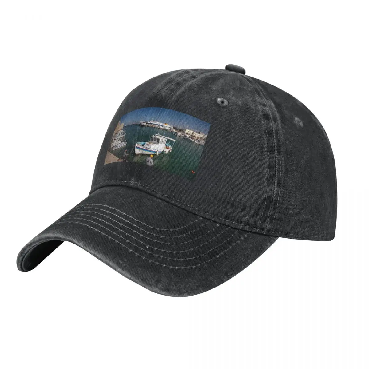 Venetian Harbour, Heraklion, Crete, Greece Baseball Cap sun hat black Designer Hat Women's 2024 Men's