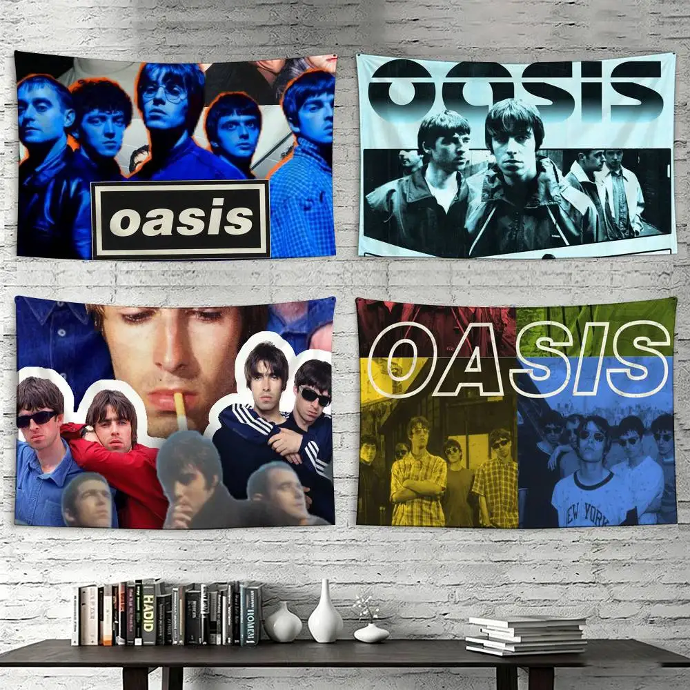 

O-Oasis Band Flags Suitable For Party Club Outdoor Interior Wall Decoration Banner Fans Gift