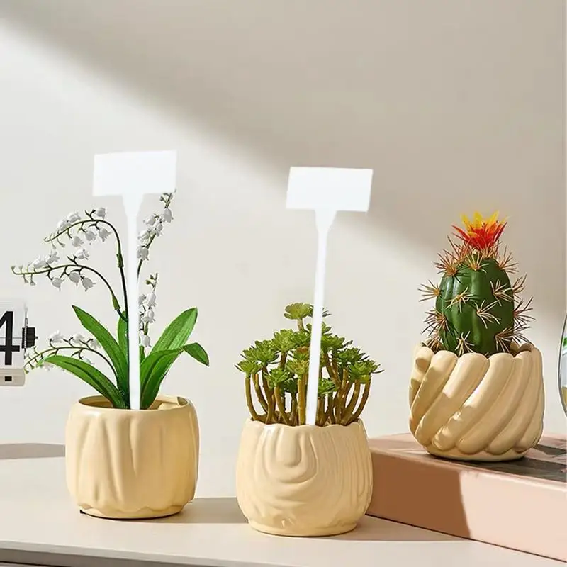 Gartenschilder, Sukkulenten-Schilder, 10er-Set, wasserdichte Gemüse- und Gartenmarkierungen, Zimmerpflanzen-Pfahl-Schilder für Blumen