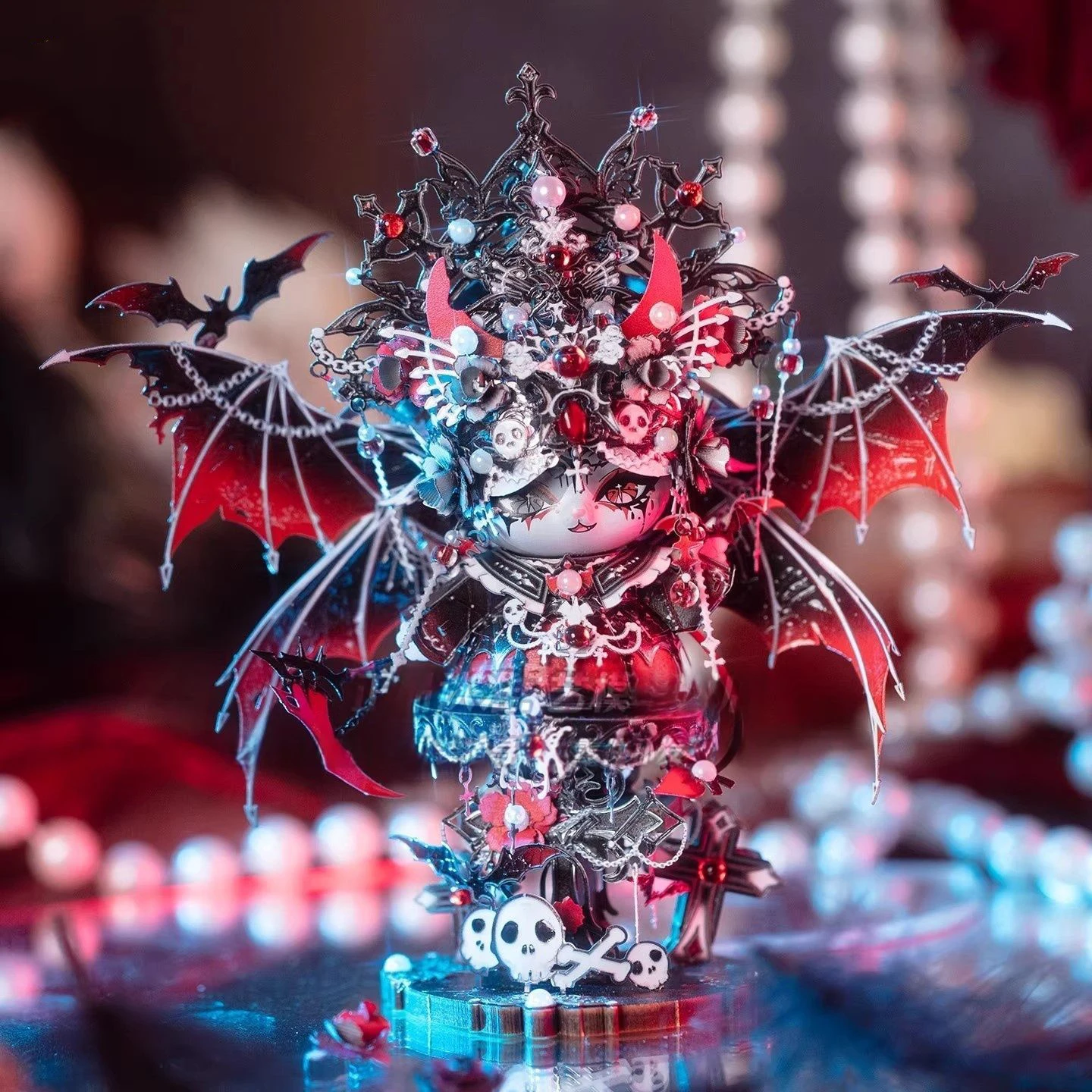 Diy 3d metal quebra-cabeça sagrado alado anjo modelo em miniatura kits montagem rainha quebra-cabeça artesanal artesanato amigos presentes de aniversário