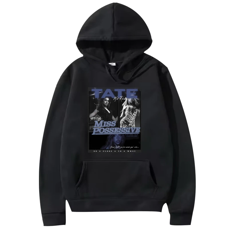 

Tate mcrae miss possessive inspired Classic hoodie men women Casual Long sleeve streetwear print Graphic oversized hoodie unisex