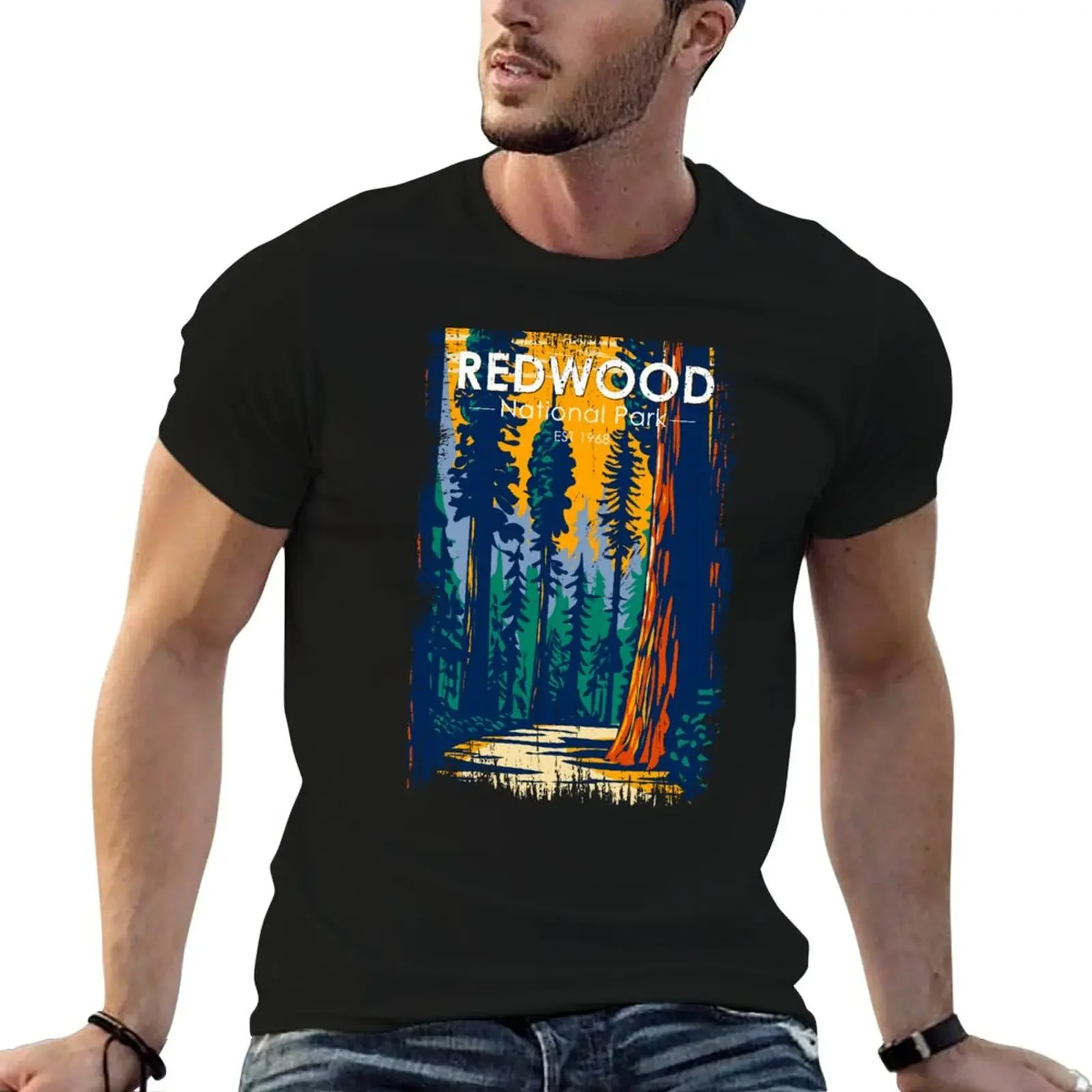 

Redwood National Park California Vintage T-Shirt Aesthetic clothing essential t shirt designer t shirt men