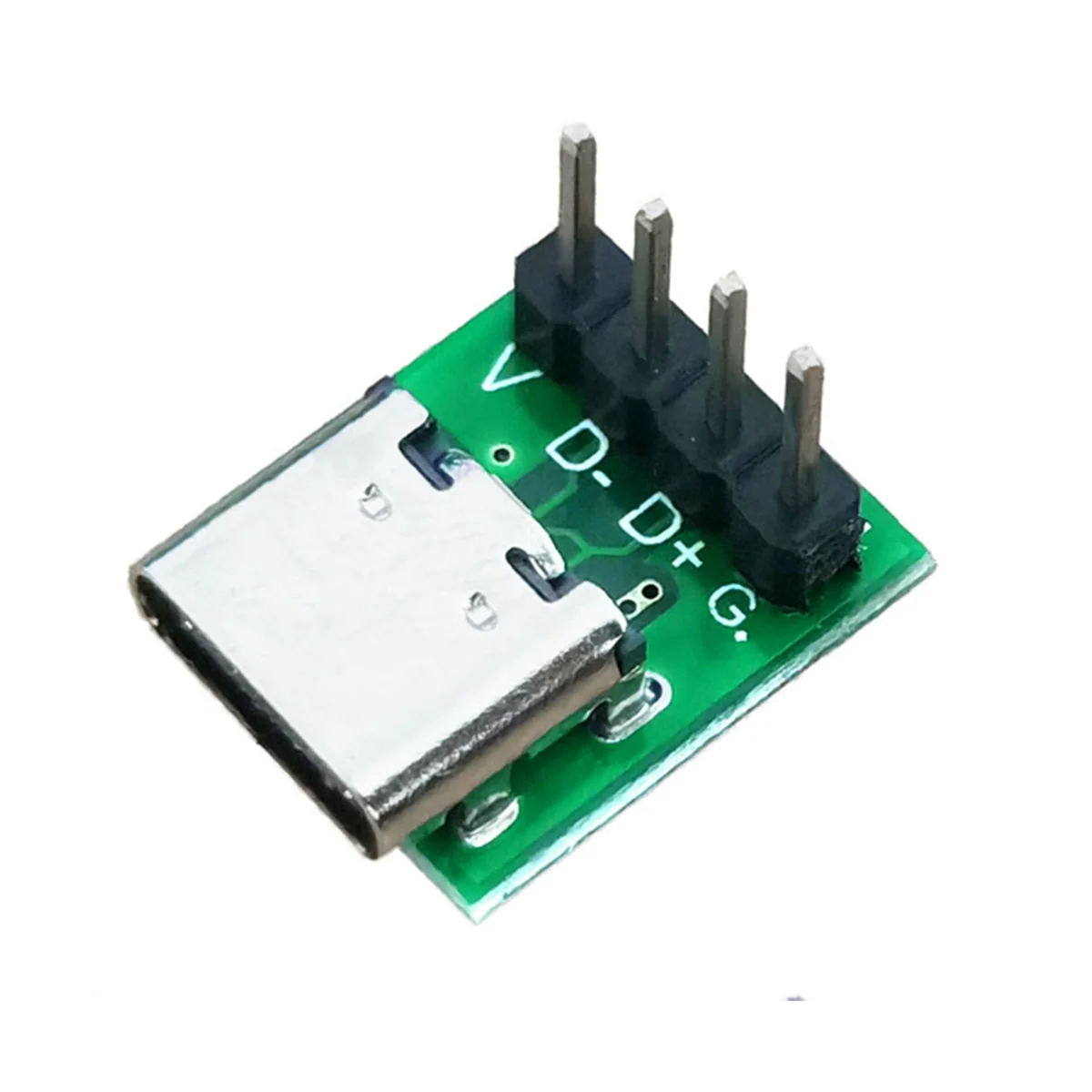 USB Tipo C Breakout Board com PCB Converter Board, Conector Fêmea, Data Line Wire Cable Transfer, 10 Pcs