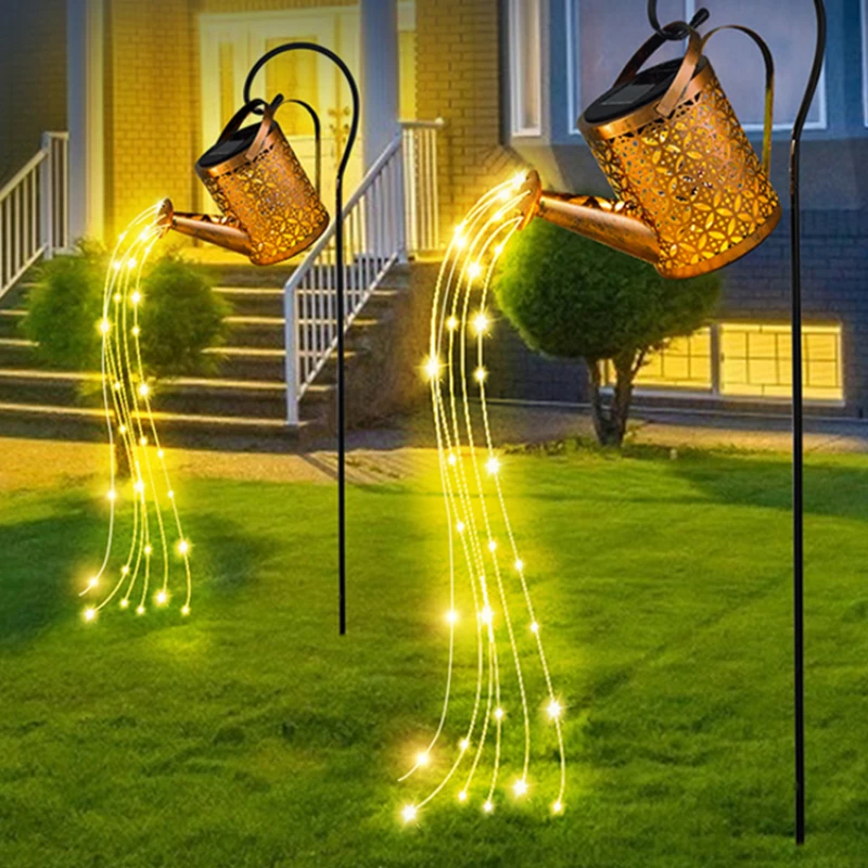 

*Solar star kettle light outdoor waterproof ground plug lawn light