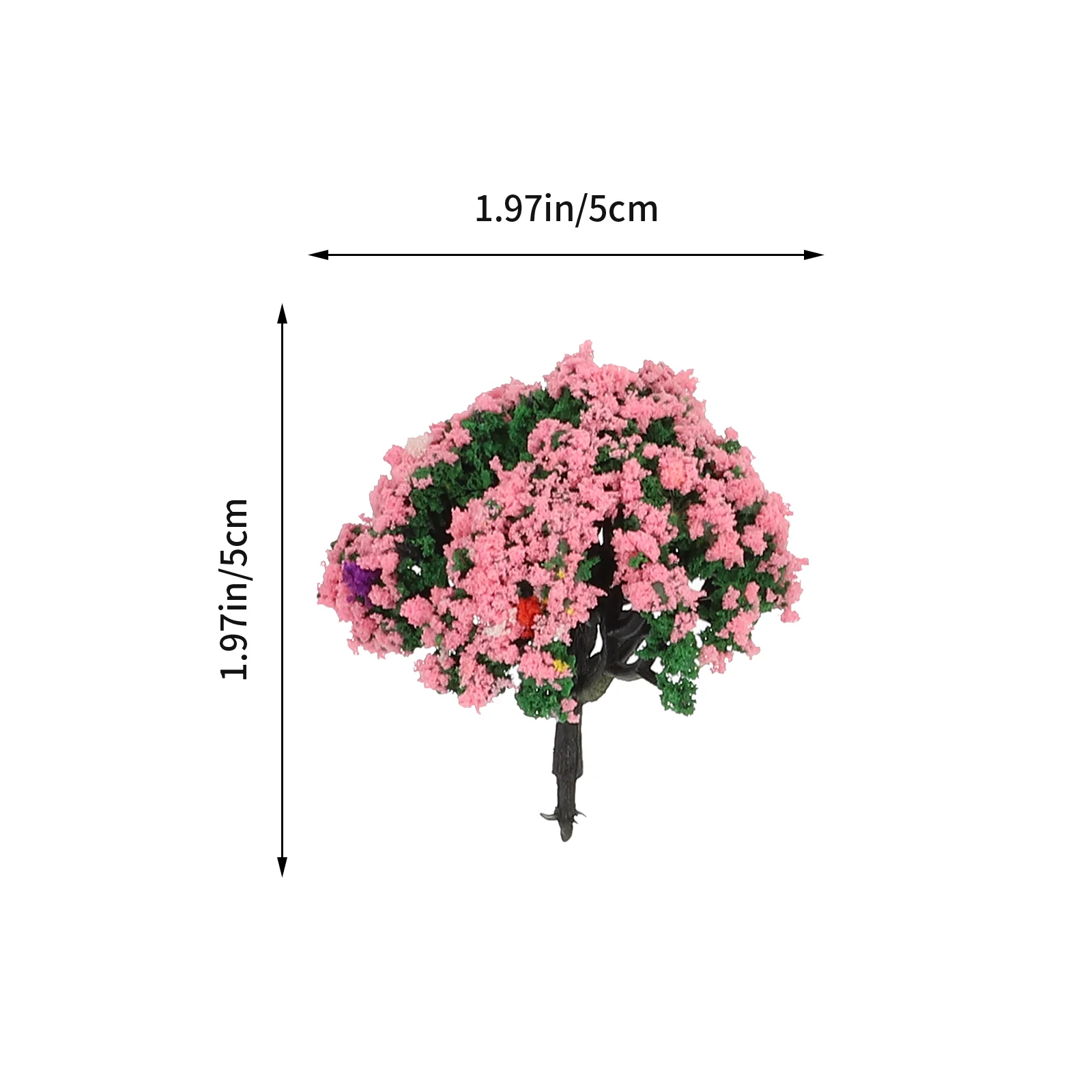 Petits modèles d'arbres miniatures pour la maison, simulation de paysage, arbres d'architecture, bricolage, 15 pièces