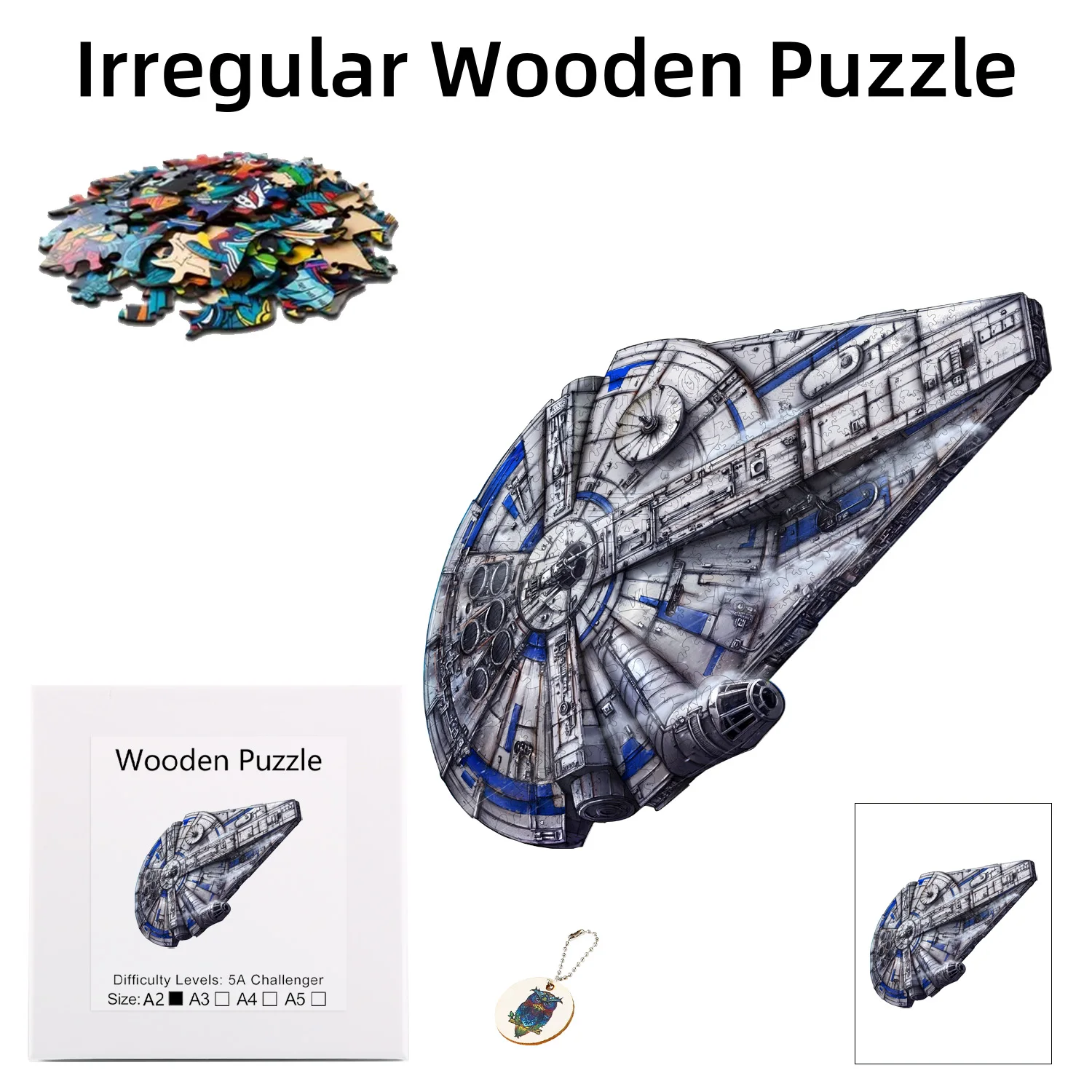 

Disney Alien Spacecraft Lrregular Wooden Puzzle Is The Best Christmas Gift For Children Family And Friends