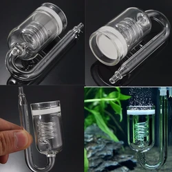Glass CO2 Diffusers Aquarium Carbon Dioxide Diffusers Refiner Fish Tanks Reactor Built-in Spiral Ceramic Disces Accessories
