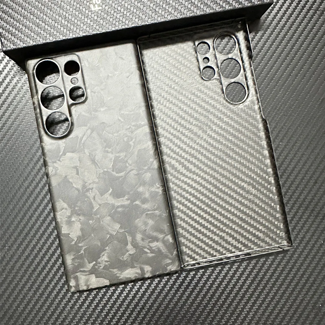 Capa de telefone de fibra de carbono forjada acc para samsung galaxy s25 ultra capa de fibra de aramida para s23 ultra resistente a quedas capa dura