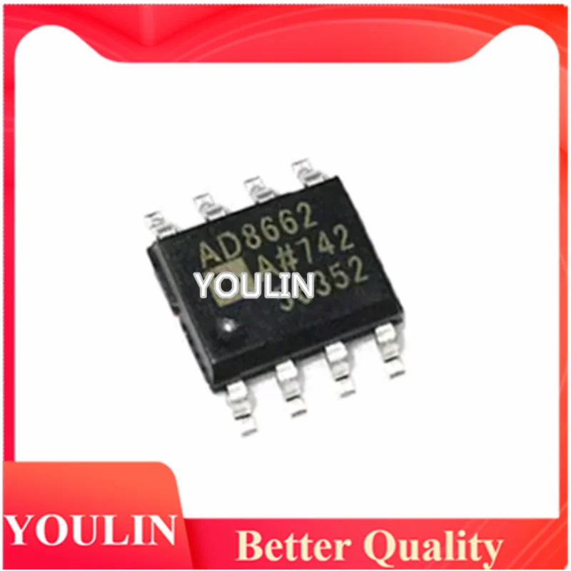 3pcs New Original Authentic AD8662ARZ-REEL7 AD8662A SOP-8 New Original Precision Operational Amplifier IC Chip