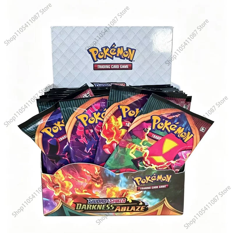 360Pcs English Carta Karten Cards Darkness Ablaze 36 Pack Booster Box Collectible Tradiner Card Game Toy for Children