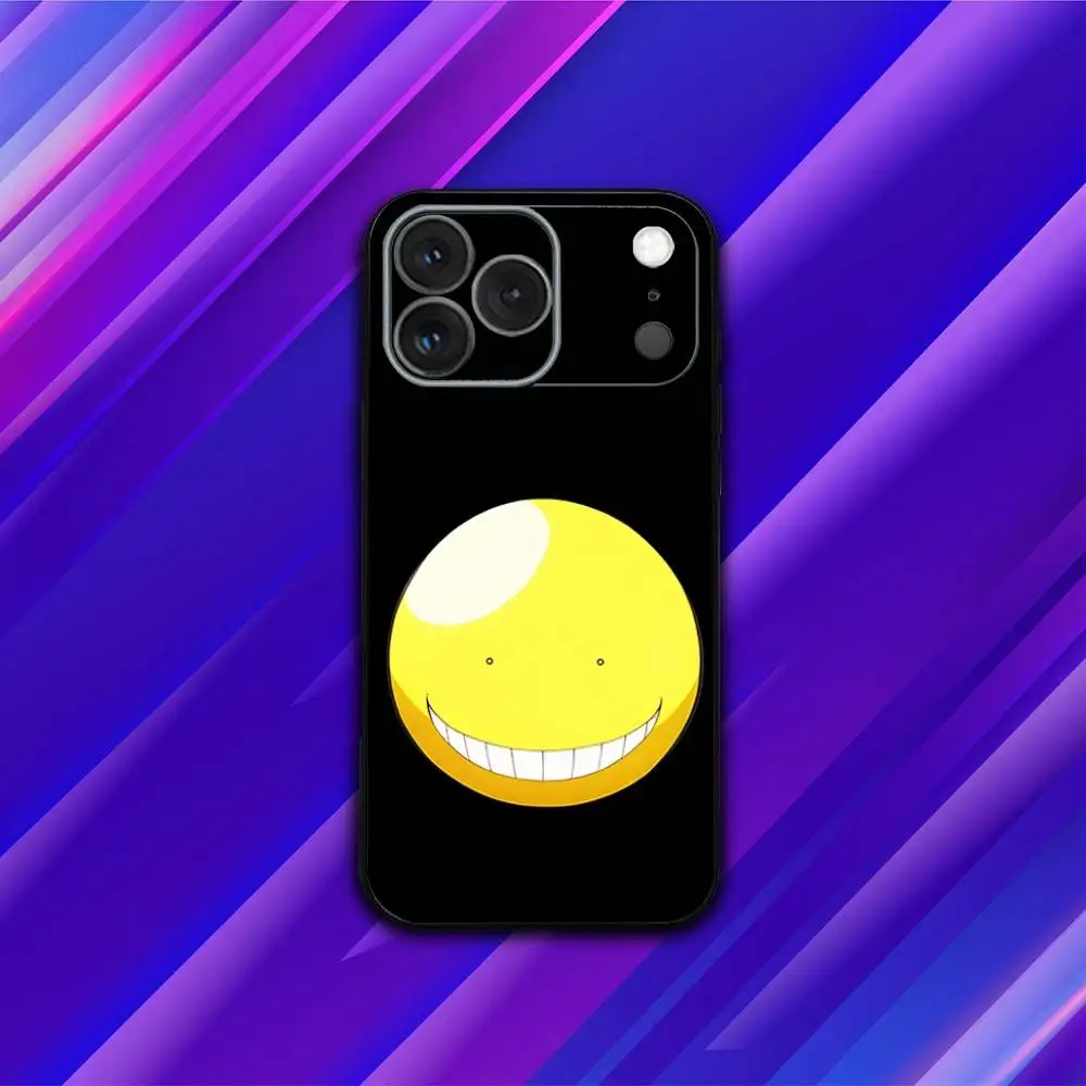 Classroom A-Assassination Phone Case For iPhone 17,16,15,14,13,12,11,Pro,Max,Plus,X,XS,SE4,E,Mini,Soft Black Case