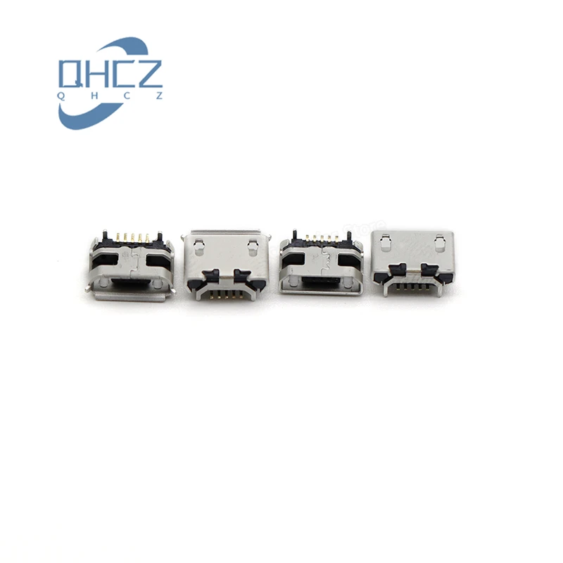 50pcs/lot USB MICRO 5S Type B horn-shaped short pin four-pin board 5P USB socket/female socket New Original In Stock