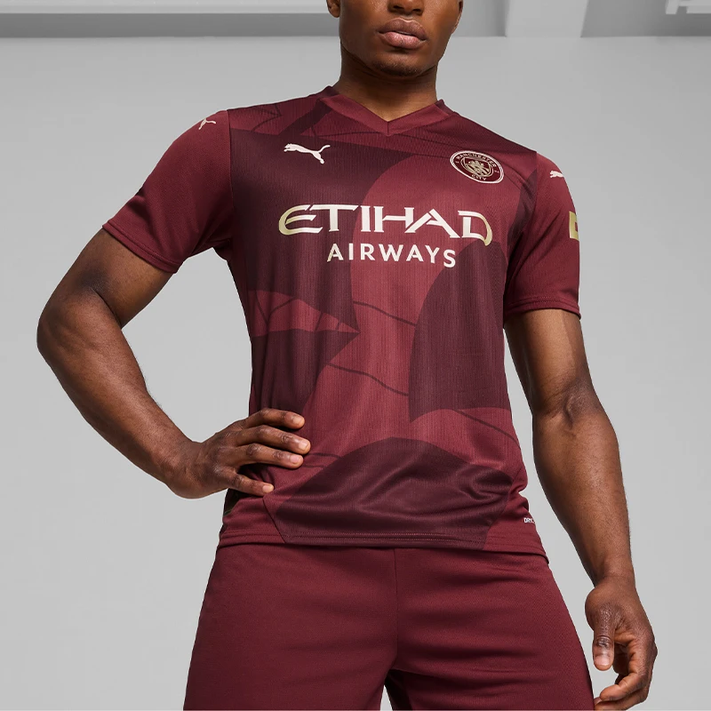 

Оригинальная мужская футболка Puma с V-образным вырезом, модная спортивная футболка для футбола с короткими рукавами, модель 775201-03