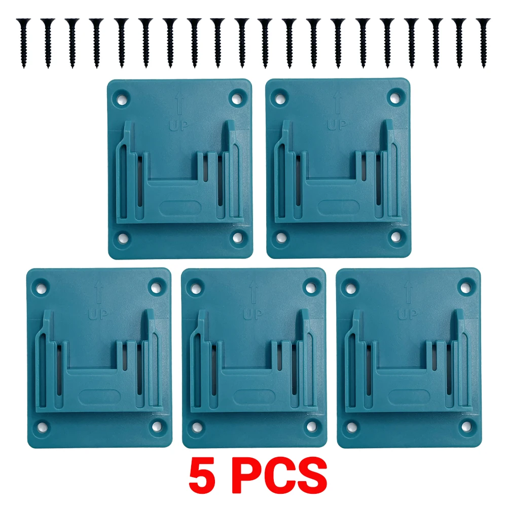 5PCS Batterij Houder voor Makita 18V Li-Ion Batterij Gereedschap Machine Houder Opbergrek Muurbevestiging voor BL1860 BL1850 (geen Batterij)