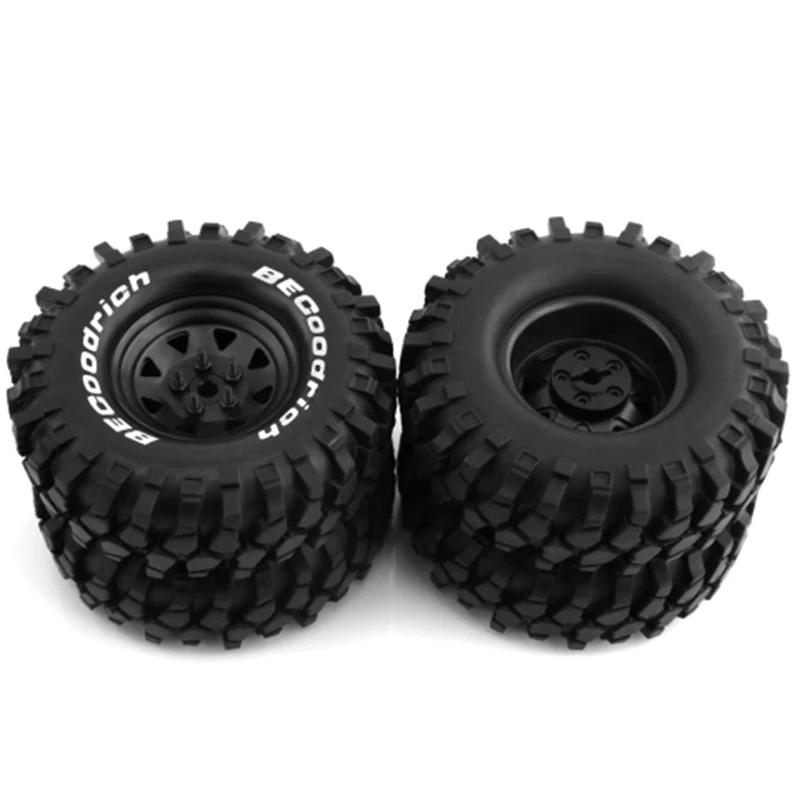 4Pcs Metal 110Mm Beadlock Deep Dish Wheel Tire Set For /10 Short Course Truck ARRMA SENTON 550 MEGA XLH Traxxas Slash