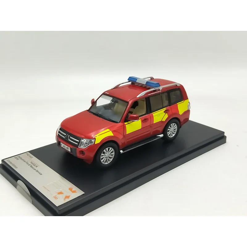 Premium X Diecast 1:43 Scale PAJERO Fire Engine Alloy Car Model Static Display Collectible Toy Gift Souvenir Decoration