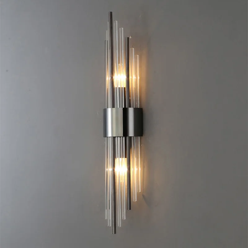 Imagem -04 - Modern Led Gold Wall Light Iluminação Interior Wall Sconce Home Decor Sala de Estar Quarto Cabeceira Escadas Luxo