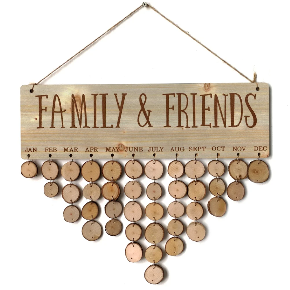 

82pcs Wood Message Hanging Board Set Creative Beautiful Note Board Hanging for Bedroom Livingroom Dining Room Store (40pcs Wood