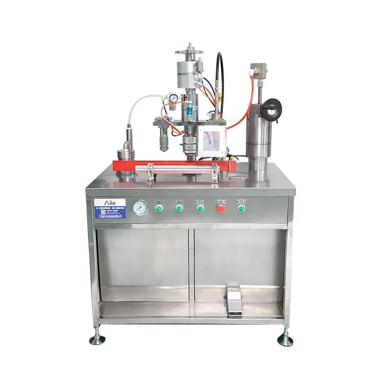 Easy operation semi auto type aerosol filling machine for insect killer aerosols