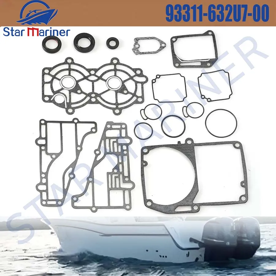 

Boat Engine Parts Power Head Gasket Repair Kit 6L2-W0001 for Yamaha Outboard Motor 2T 20HP 25HP 6L2-W0001-A2 6L2-W0001-00