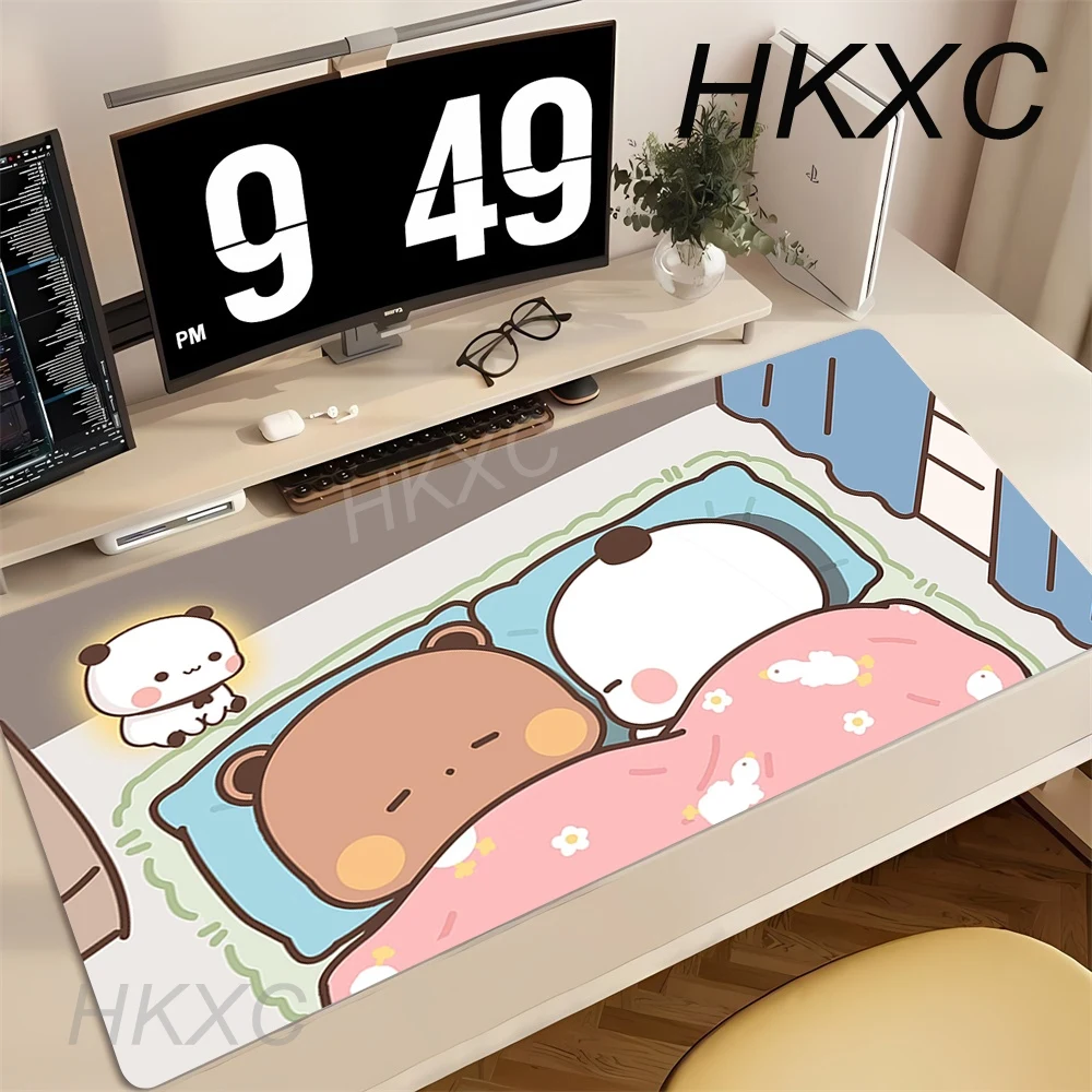 Anime Computer Table Mat Cartoon Bubu Dudu Kawaii Deskmat Gamer Mouse Pad Pc Accessories Mousepad Large Mats Office Mause Pads view 2