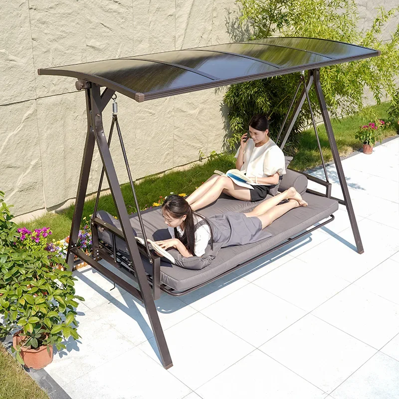 Outdoor courtyard swing rocking chair, garden terrace hammock, hanging chair, outdoor villa home use internet-famous double