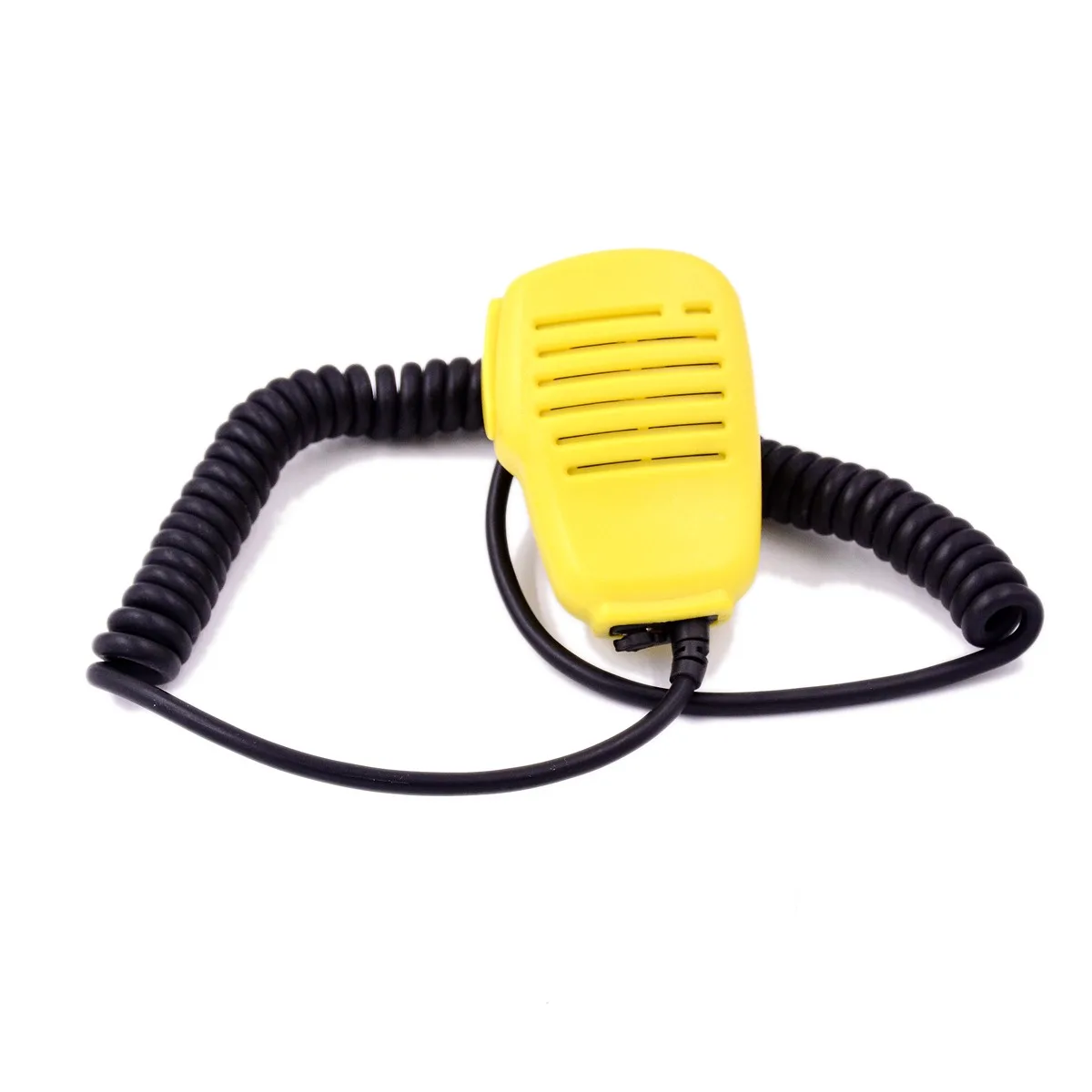 Micrófono amarillo portátil altavoz de hombro llave PTT para TYT HYT KENWOOD Baofeng Walkie Talkie 2 pines Mini