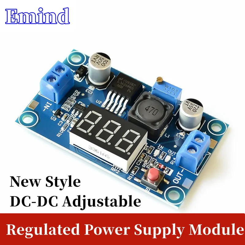 

2/5/10/20/50Pcs LM2596S DC-DC Adjustable Step-Down Module Voltage Regulator LM2596 Buck Converter With LED Voltmeter Display