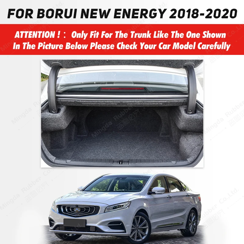 Auto Full Coverage Trunk Mat For GEELY Borui New Energy 2018-2020 19 Car Boot Cover Pad Interior Protector Accessories