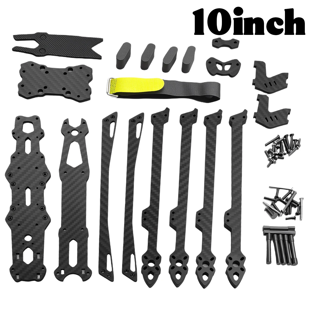 Mark4 V2 FPV-Drohnen-Rahmen-Kit 8 Zoll 10 Zoll Freestyle-Racing-Quadcopter DIY-Montage-Rahmenteile für FPV-Racing-Drohne – Detail 9