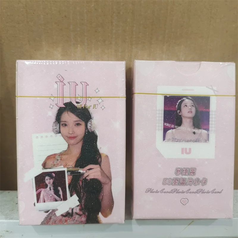 ألبوم بطاقة ليزر IU ، بطاقة لومو الفائزة ، بطاقة لي جي يون اللامعة ، بطاقة بريدية ، بطاقة صور ، بطاقة جمع هدايا للفتيات ، 50 لكل مجموعة