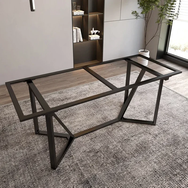 Metallfußhalterung, leichte Luxus-Tischbeine aus Edelstahl, Steinplatte, Marmor, Schmiedeeisen, individueller Esstisch, Teetisch, Schreibtischfuß