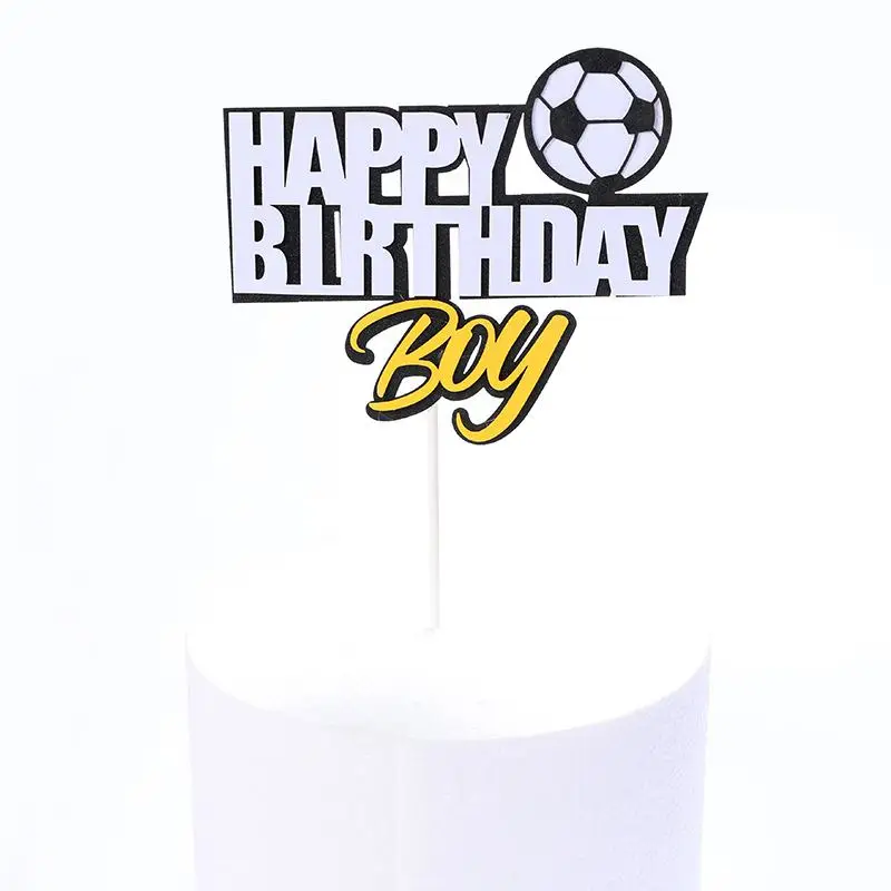 Voetbal Taarttopper Verjaardagsfeestje Decor Voetbal Wereldbeker Thema Sportfeest Voetbal Jongen Babyshower Kinderen Taartbenodigdheden