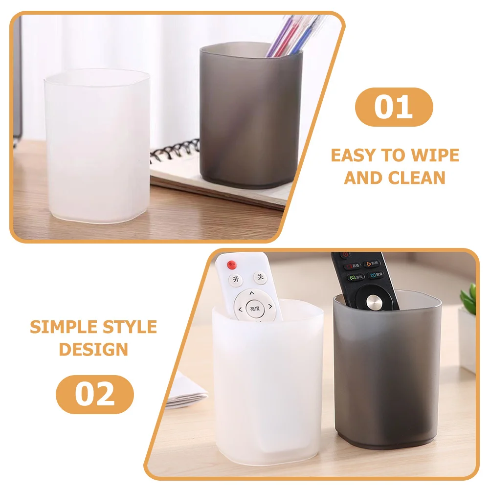 

6Pcs Pen Holder Plastic Desk Organizer Multifunctional Pencil Container Large Capacity Storage Organizer for Office Home Makeup