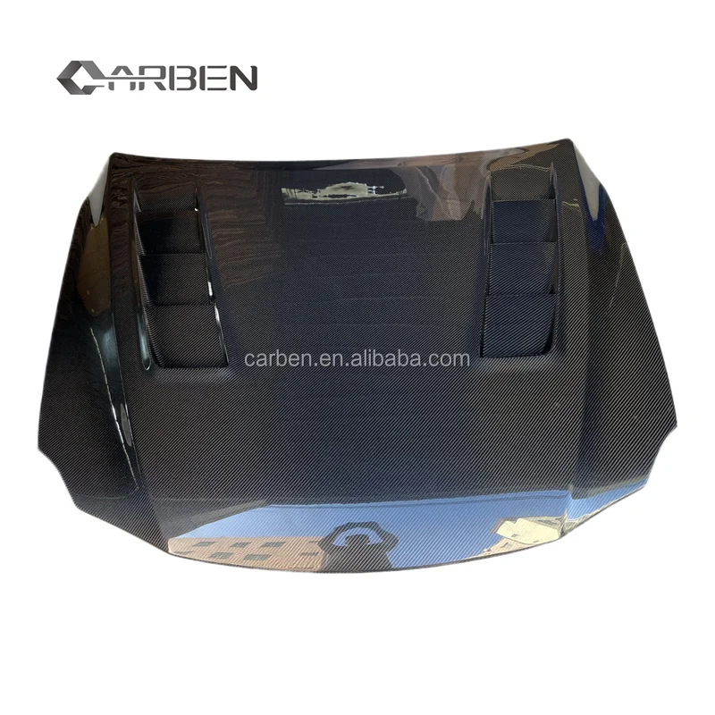 

Carben for IS250 & IS350 2006-2012 Upgraded Carbon Fiber Hood in SB Style Porous & Lightweight New Condition Black Bolt-On