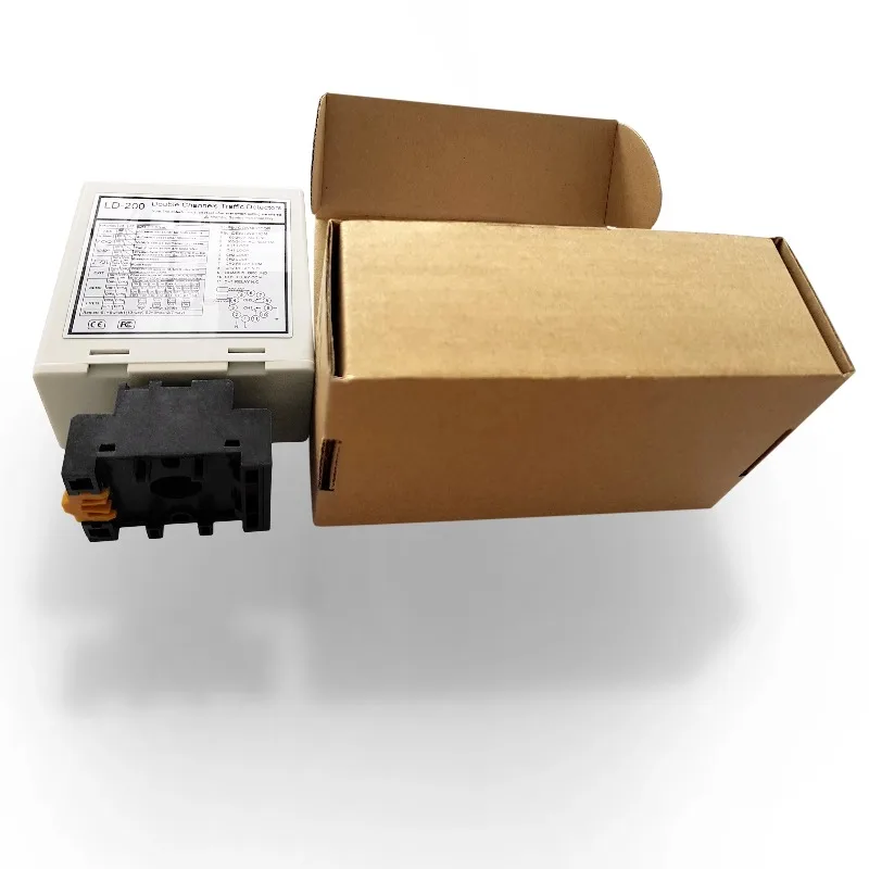 Dual-channel loop sensor with 15-2000 uh inductance detector for parking management systems, traffic gate safety