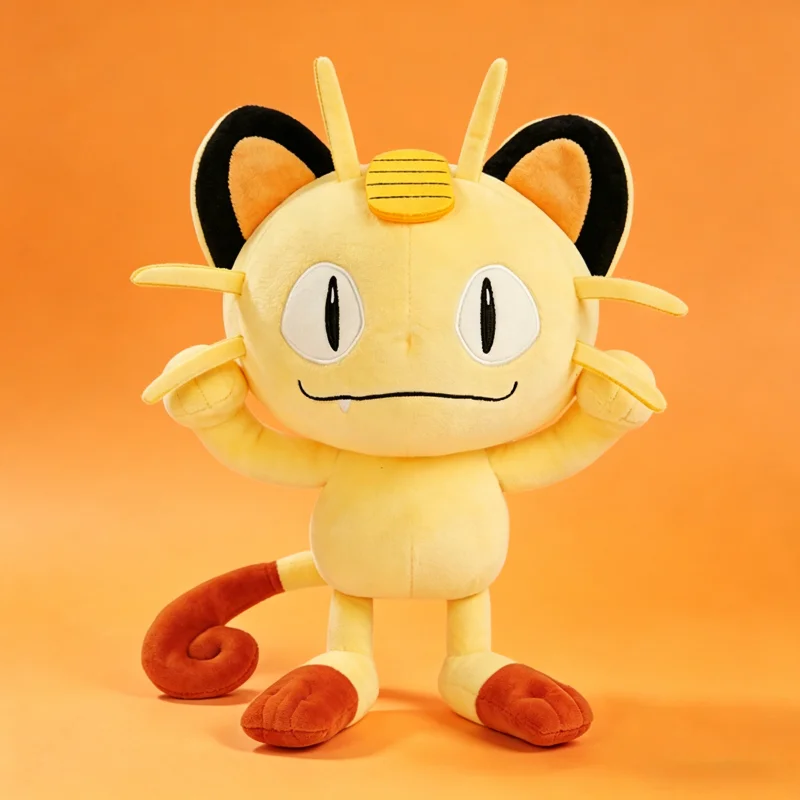 Pokemon Meowth 21cm Flauschiges Plüschtier Stofftier für Kinder & Anime-Fans Valentinstag Geburtstagsgeschenk Heim Schlafzimmer Sofa Deko